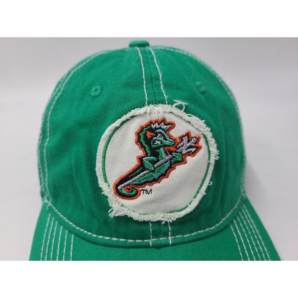 Norfolk Tides Hat Cap Pepsi Face of Fox 43 Melonwear Adjustable SGA MiLB Green‎ - Picture 4 of 11